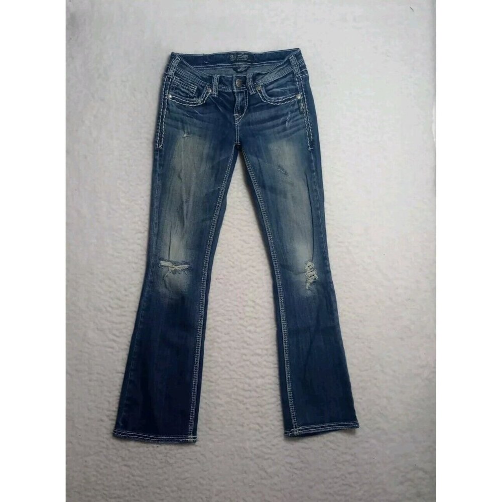 Silver Jeans Women's Aiko Bootcut Size 25x31 Dark Wash